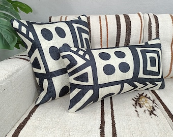 Black White Cushion Cover, Throw Pillow Cover Cushion Case, Pillow case for Sofa Bedroom, Livingroom pillow, Washable pillow, PT 874