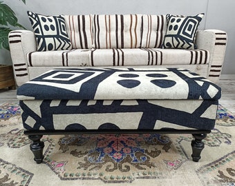 Storage Ottoman, Funky Chair, Hallway Bench, Shoe Bench, Window Seat, Organizer storage, Upholstered Footstool, Minimalist Furniture ST- 874