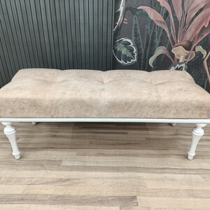 Button tufted bench, End of bed bench, Ottoman bench, Chesterfield bench, Coffee table bench, Piano bench, Purse bench, KM-2 Chester
