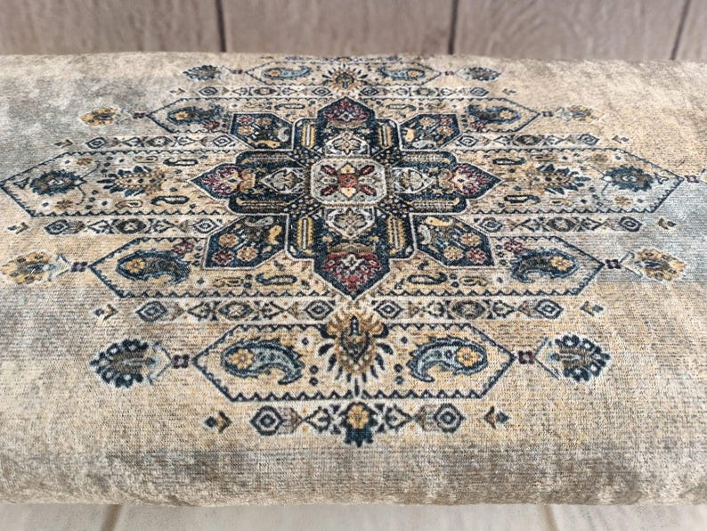Sgabello da letto, Sgabello a sella, Poggiapiedi, Pouf per sedie a dondolo, Mobili artigianali, Sgabello basso, Portaoggetti per divano, Sgabello boho, Pouf, 41 immagine 10
