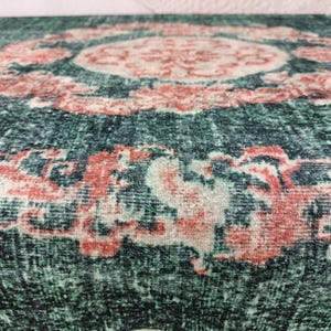 Floral Rug Bench, Upholstered Bench, Boho Piano Bench, Dressing Table Seat, Dining Chair, Kitchen Furniture, Wooden Shoe Bench, BENCH 885 image 6