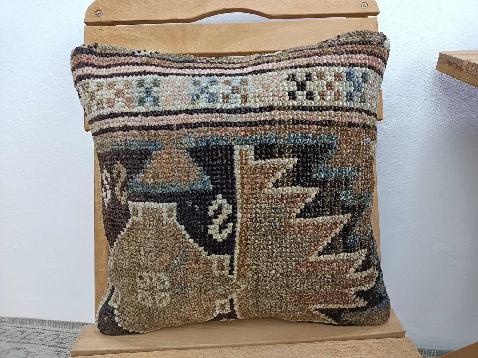 14x14 Bodenkissen Boho Teppichkissen Gewebtes Kissen Bio | Etsy