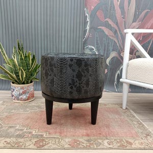 Leather stool, Ottoman for chair, Small stool, Durable furniture, Dressing table stool, Lobby stool, Shower stool, Foot rest stool, FS KM-23