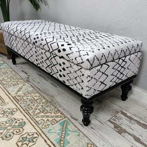 handmade ottoman bench, upholstered bench, bedroom bench, storage ottoman, living room bench, hallway storage, shoe storage, ST- 1013