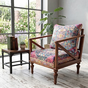 cocktail chair, bohemian armchair, accent chair, reading chair, lounging chair, handmade furniture, retro chair, rocking chair, SOFA 40
