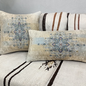 oushak pillow, boho pillow cover, couch pillow, decorative pillows, throw decor pillow, accent chair pillow, rug design pillow, PT 41