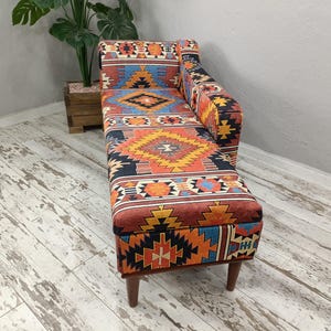 Upholstered chaise lounge, Living room sofa, Aztec chair, Lounging chair, Saloon sofa, Bench with back, Storage bed, Ottoman bench, SOFA 00
