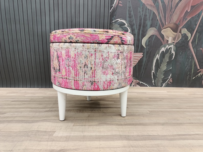 Storage space, Dressing table stool, Piano bench, Storage pouf, Ottoman bench, Sitting bench, Vanity stool, Make up stool, Footstool, FS66-2