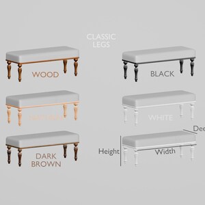 Entryway bench, Footstool bench, Lounge bench, Bed end bench, Dining bench, Bohemian bench, Frontdoor bench, Covered bench, BENCH KM-5 image 16