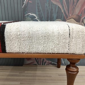 Ottoman Bench, Bedroom Furniture, Hallway Bench, Kilim Rug Bench, Accent Bench, Entryway Bench, Dining Bench, 18x18x36'', BENCH 1038
