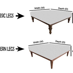 Ottoman coffee table, Handmade bench, Mid table bench, Dining table, Living room table, Upholstered bench, Bohemian bench, Footstool bench image 7
