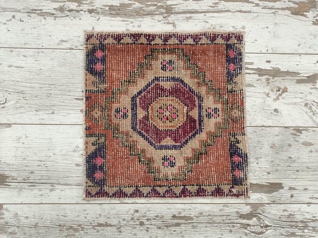 Mini Oushak Rug, Mats for Bedroom, Sustainable Rug, Desk Mat Rug ...