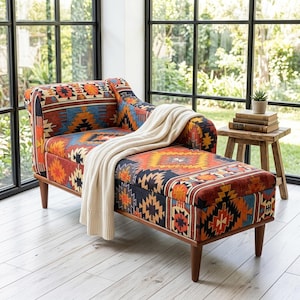 Upholstered chaise lounge, Living room sofa, Aztec chair, Lounging chair, Saloon sofa, Bench with back, Storage bed, Ottoman bench, SOFA 00