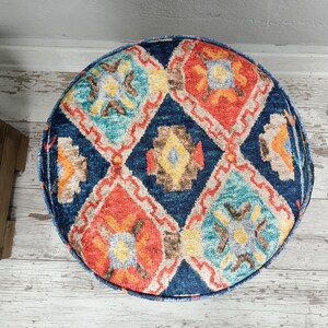 Klavierbank, gepolsterter Fußhocker, Barhocker, runder Pouf, Ottomanenhocker, Schminktischstuhl, Eingangsbank, Knopfbank, Garderobenbank, FS 163 Bild 6