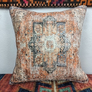 Kilim cushion cover, Handmade pillow, Turkish rug pillow, Decorative pillow, Sofa pillow, Couch pillow, 12x24 Pillow, PT 794 image 4