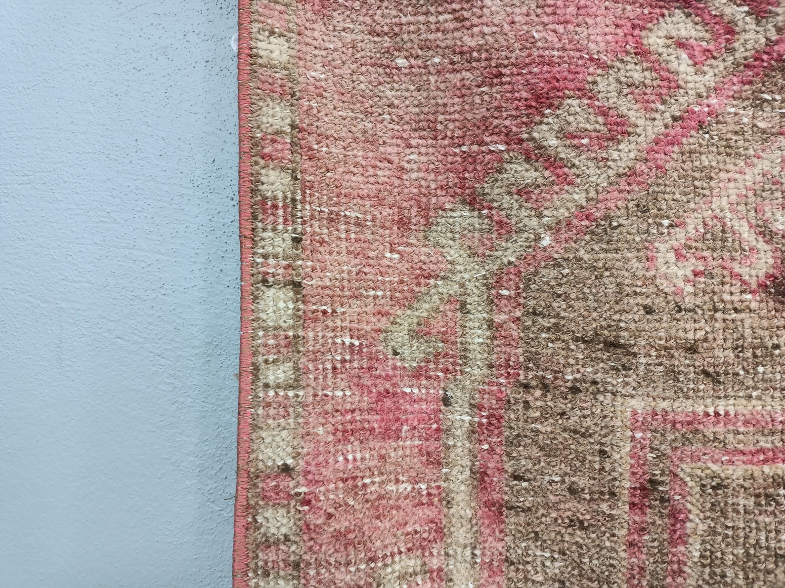 Pink Brown Rug Hallway Rug Entryway Rug Stair Rug Kitchen Etsy