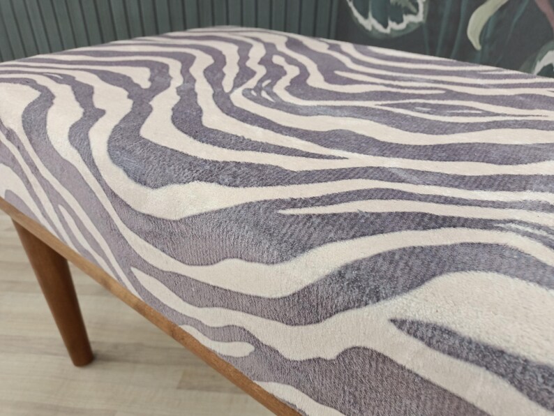 Hallway shoe bench, Zebra ottoman bench, Wood work bench, Cool saloon seat, Artistic furniture, Make up chair, Unique piano stool, BENCH ZEO