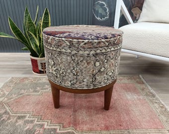 Ottoman for bedroom, Bean bag bench, Footstool bench, Pouf bench, Turkish rug bench, Pub stool, Dressing table stool, Shoe stool, FS 1247