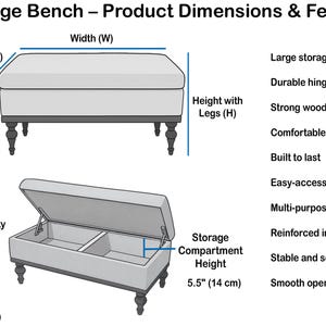 Hallway Bench, Bohemian Bench, Bedroom Storage Bench, Upholstered Ottoman, Trunk Coffee Table, Lounge Bench, Living Room Bench, ST- 100