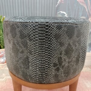 Leather stool, Ottoman for chair, Small stool, Durable furniture, Dressing table stool, Lobby stool, Shower stool, Foot rest stool, FS KM-23