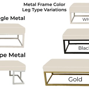 Handmade Furniture, Upholstered Bench, Wooden Chair, Coffee Table, Farmhouse Stool, Outdoor Seat, Vintage Sofa Table, 18x18x48'' BENCH 203 Gold metal