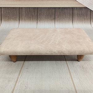 Taburete con reposapiés, escalón de cama tapizado, taburete reclinable, taburete portátil, otomana para sillas, taburete tipo silla de montar, silla de piso, carrito para sofá, BS KM-2