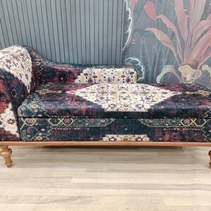 Chaise lounge sofa, Sleeper sofa, Upholstered sofa couch, Handmade furniture, Relaxing chair, Cat couch, Saloon sofa, Boho sofa, SOFA 870