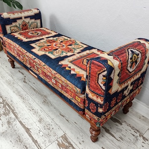 Bench with Arms, Bedroom Bench, Ottoman Storage, Saloon Bench, Storage Piano Bench, Storage Chest, Cushioned Bench, Flip Top, ST 18x51 261