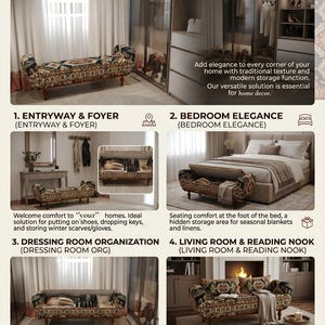Cowhide pattern bench, Space saving bench, Fainting bench, Bench with arms, Ottoman storage, Furry bench, End of bed bench, ST COW-2 image 5