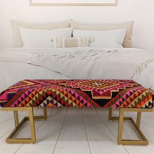Handmade Furniture, Upholstered Bench, Wooden Chair, Coffee Table, Farmhouse Stool, Outdoor Seat, Vintage Sofa Table, 18x18x48'' BENCH 203