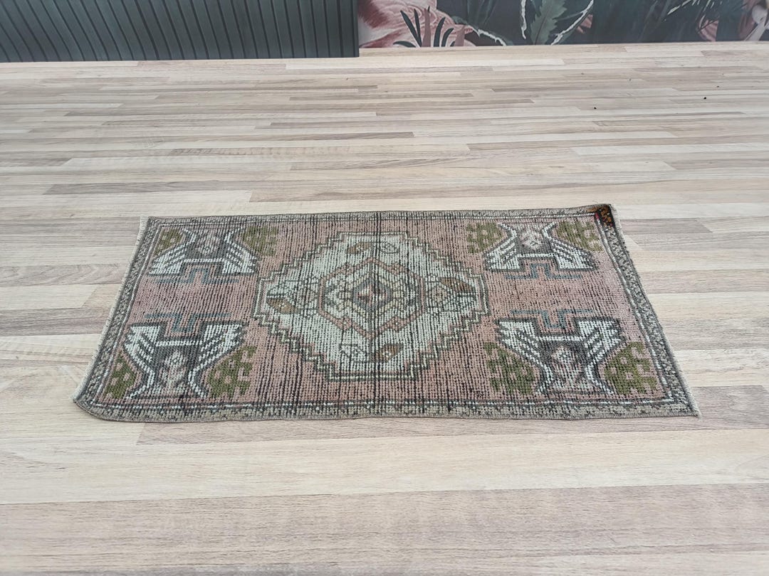 Entrance Rug, Door Mat Rug, Handmade Rug, Turkish Rug, Bathroom