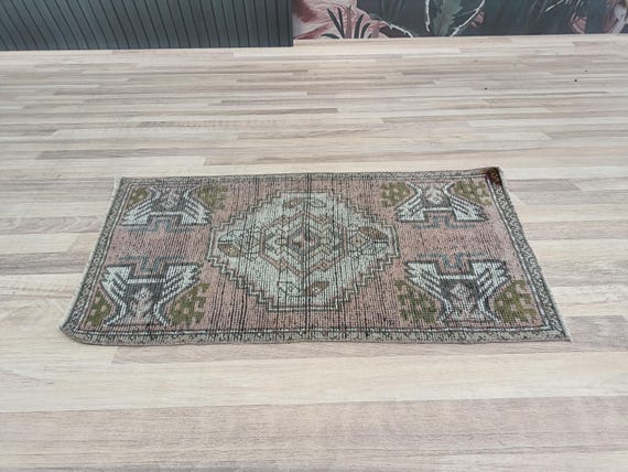 Entrance Rug, Door Mat Rug, Handmade Rug, Turkish Rug, Bathroom