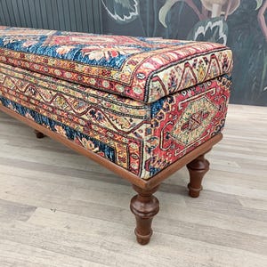 Storage Bench, Trunk Coffee Table, Upholstered Bench, Ottoman Bench, Hallway Bench, Storage Coffee Table, Shoe Bench, Boho Bench, ST- 63