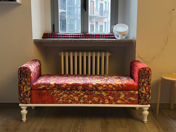 Upholstered Bench Bench With Arms Bedroom Loveseat Clothes Storage Entry Bench Life Tree Meditation Seat Storage Bench ST 18x51 77 Etsy UK