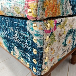 Ottoman Bench, Storage Bench, Bedroom Bench, Storage Side Table, Altar Table, Handmade Furniture, Boho Stool, Piano Bench, ST- 164
