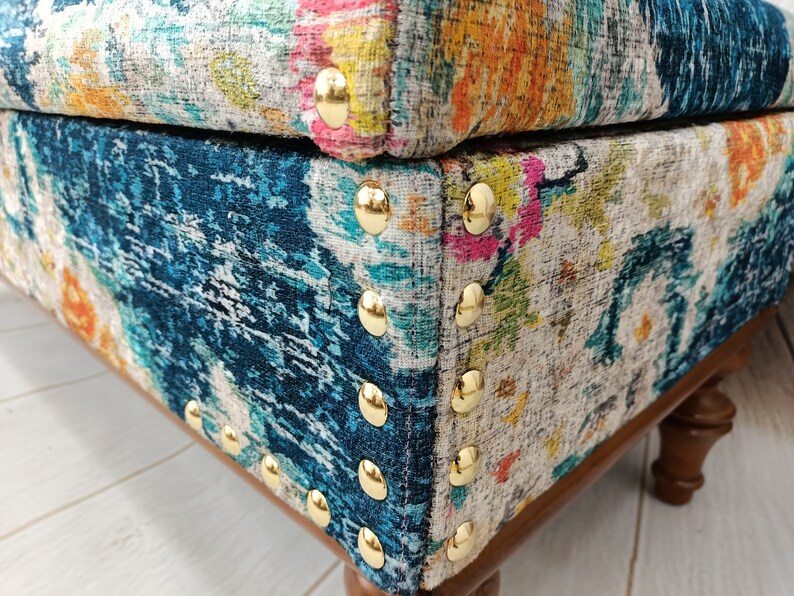Ottoman Bench, Storage Bench, Bedroom Bench, Storage Side Table, Altar Table, Handmade Furniture, Boho Stool, Piano Bench, ST- 164