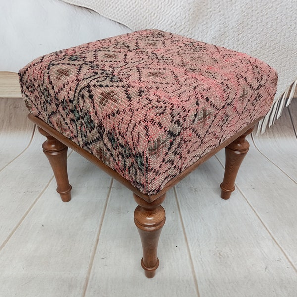 Banco tapizado, Banco de zapatos, Banco de tocador, Silla de maquillaje, Silla de porche, Taburete puf, Silla otomana, Banco de granja, Reposapiés, VT 49 18x18