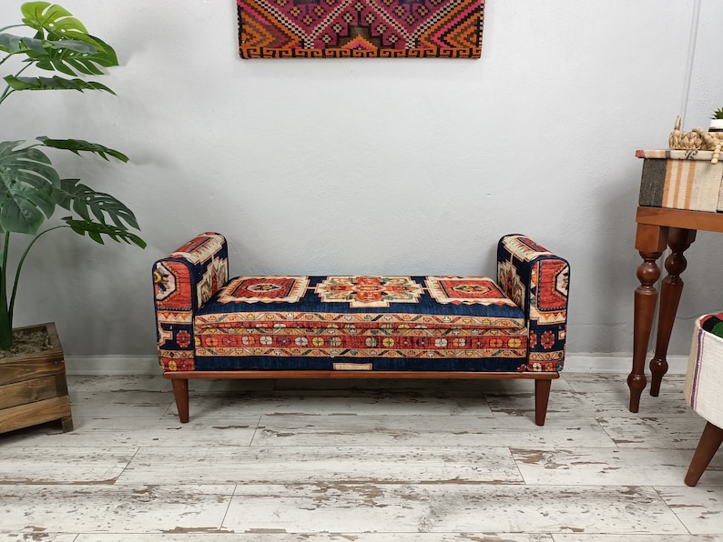 Bench with Arms, Bedroom Bench, Ottoman Storage, Saloon Bench, Storage Piano Bench, Storage Chest, Cushioned Bench, Flip Top