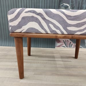 Hallway shoe bench, Zebra ottoman bench, Wood work bench, Cool saloon seat, Artistic furniture, Make up chair, Unique piano stool, BENCH ZEO