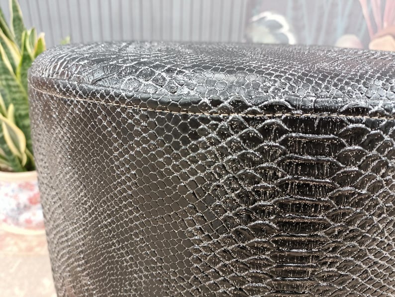 Leather stool, Ottoman for chair, Small stool, Durable furniture, Dressing table stool, Lobby stool, Shower stool, Foot rest stool, FS KM-23