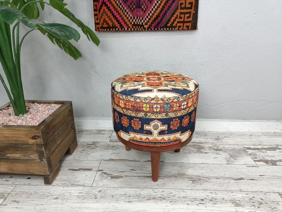Pouf Chair Upholstered Bench Accent Chair Gothic Chair Lounge