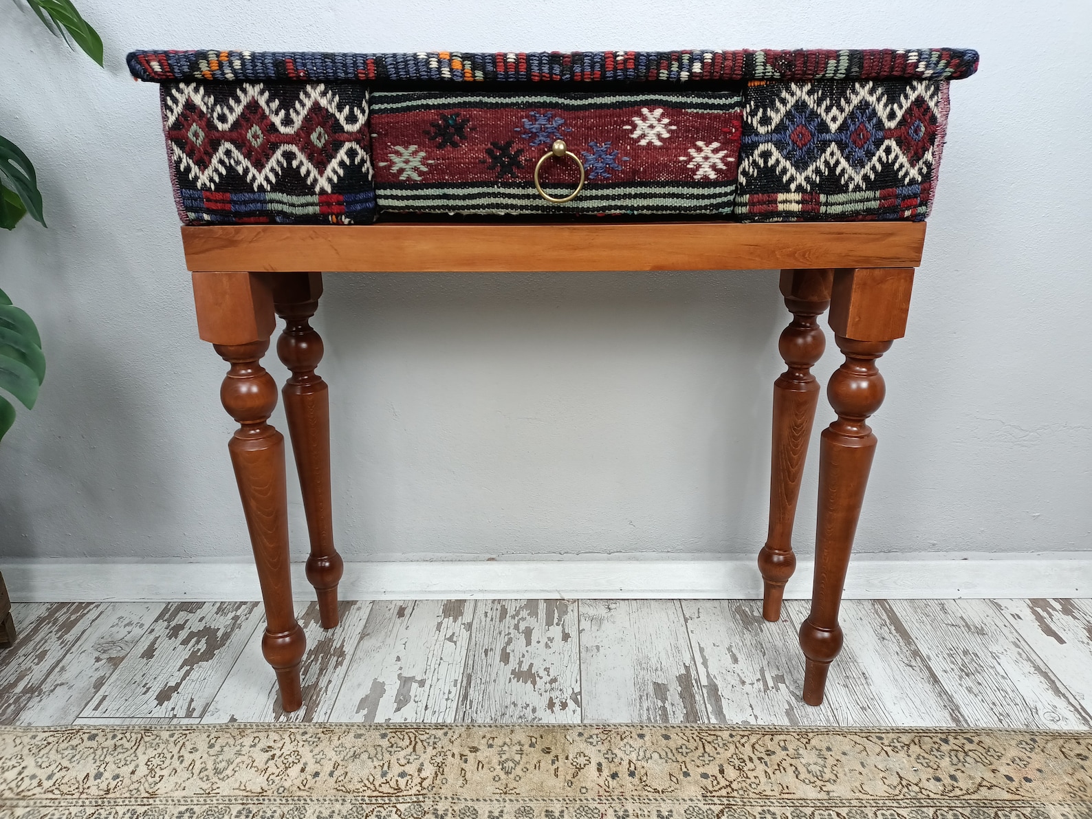 Console Table, Kilim Entry Table, Bohemian Dresser, Wooden Dresser ...