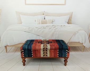 Banco de almacenaje, banco de entrada, baúl de almacenaje, mesa de centro otomana, organizador de zapatos, almacenamiento para dormitorio, banco tapizado, silla decorativa ST-58