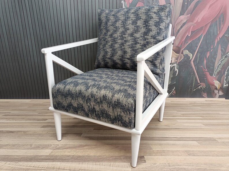 Chair with armrest, Handmade sofa couch, Wood sofa, Boho armchair, Porch furniture, Sectional Sofa, Bohemian couch, Saloon couch, SOFA KM-05