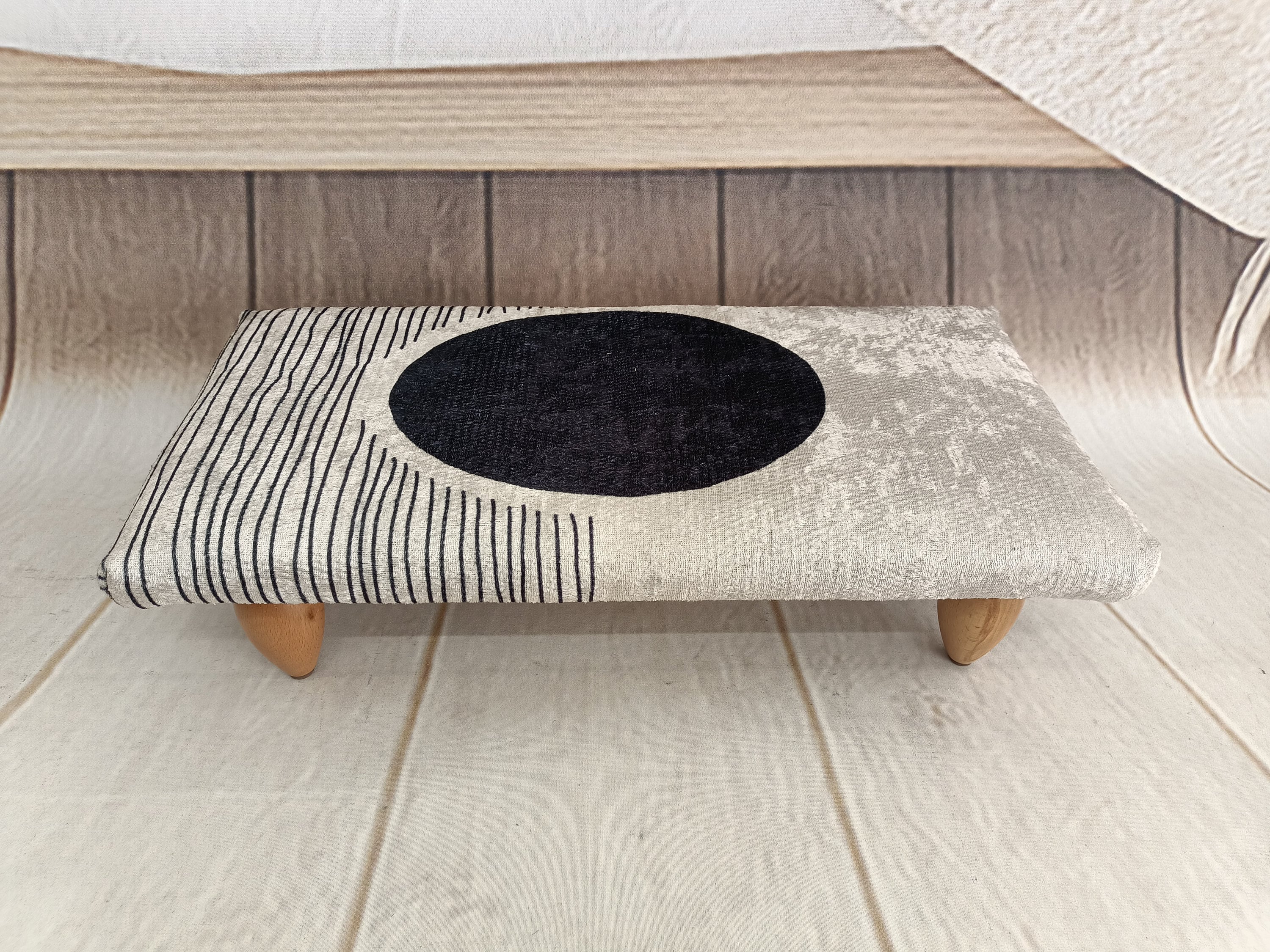 Ottoman stool, Bed caddy, Foot riser, Multipurpose stool, Yoga stool, Floor pouf, Bean bag, Step stool for bed, Small stool, Footstool, 886