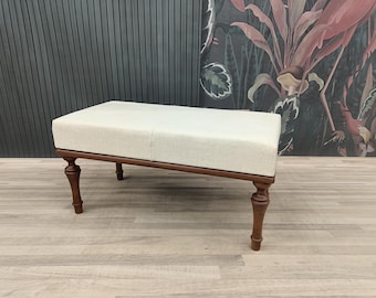 Kilim upholstered bench, Decorative bench, Handmade bench, Bedding bench, Livingroom bench, Ottoman bench, Entrway bench, 18x36'' BENCH 1150