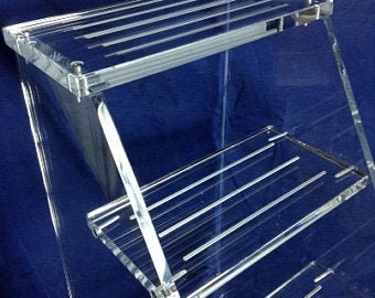 Clear Acrylic Three Step Stool