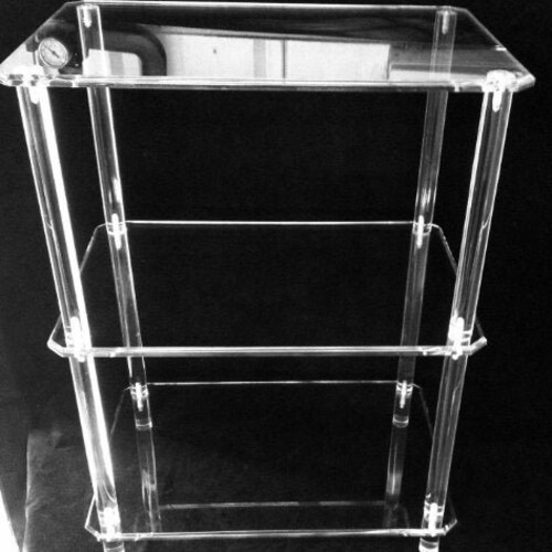 Clear Acrylic TV Tray Table Set of Two With a Stand for Two Etsy