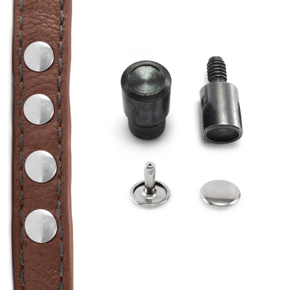 Setting double 2024 cap rivets