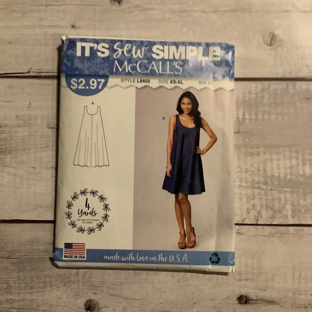 Mccalls 9402 Sewing Pattern Sleeveless Flare Dress Misses Etsy